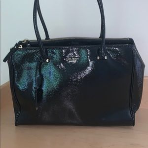 Kate spade patent leather double zipper bag
